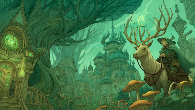 draw a fantasy illustration for you