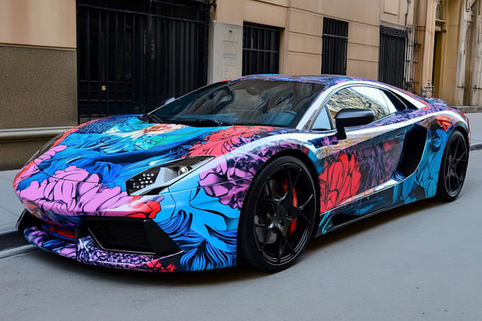 create professional racing car wrap design