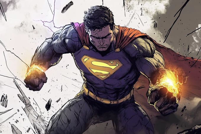 superhero character for comics