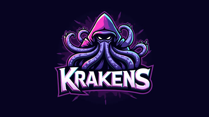 make a high quality kraken octopus logo in one day