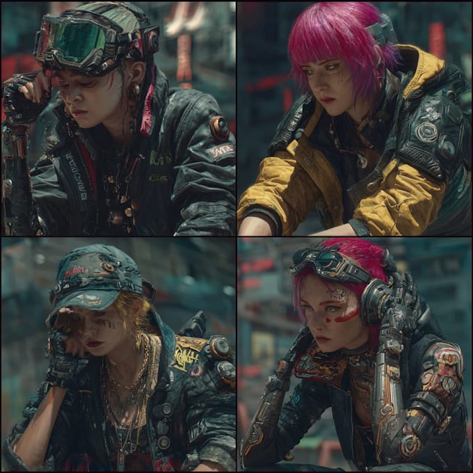 do your cyberpunk character arts