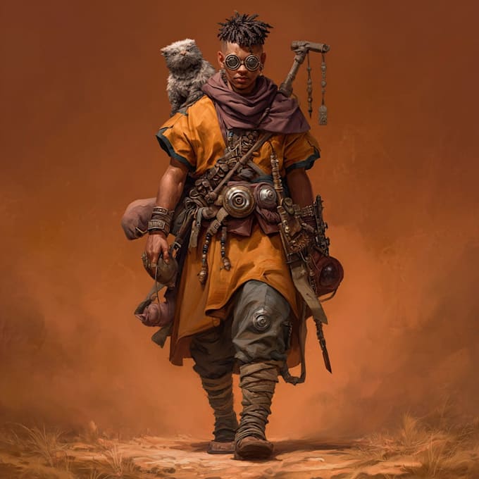 draw your dnd character art