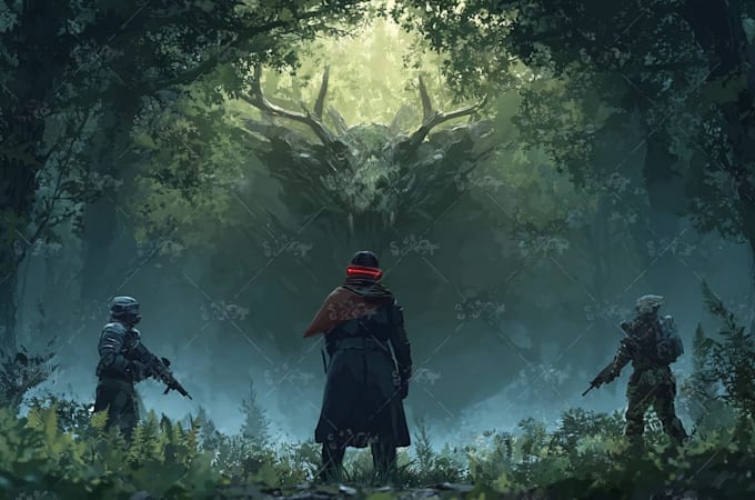 do epic dark art illustration