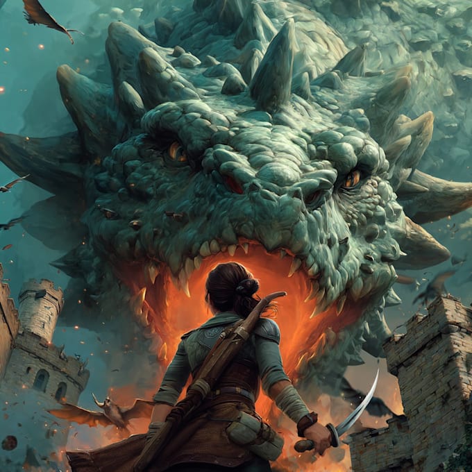 draw a awesome fantasy illustration