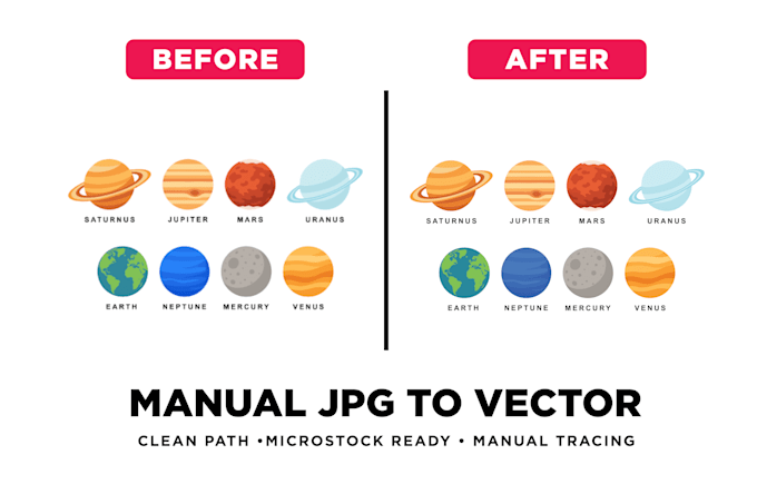 manually trace jpg to clean vector for microstock submission