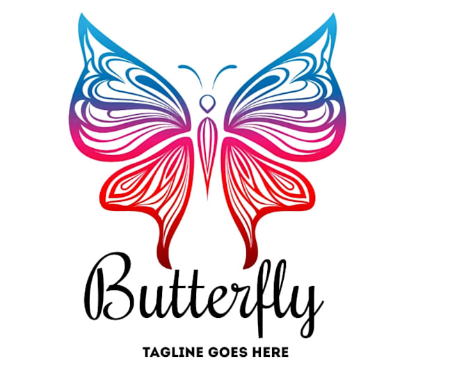 create a beautiful butterfly logo for your brand