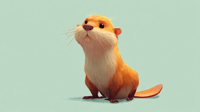 make cute animal illustration