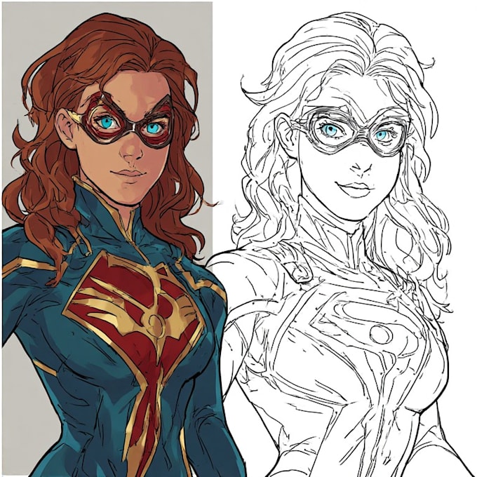 make super hero character design