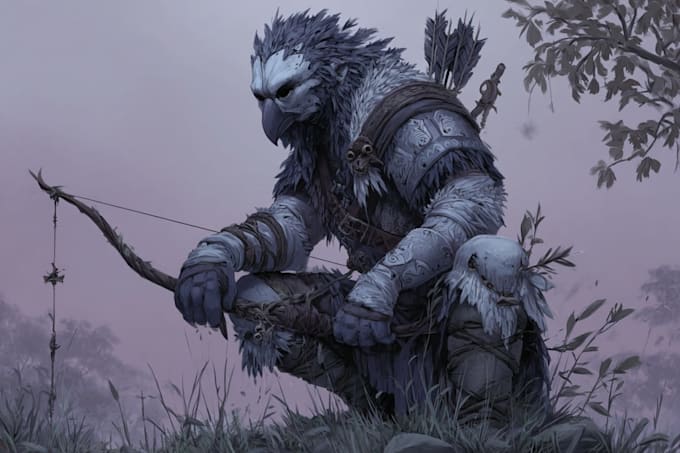design dnd character, fantasy character, dnd party