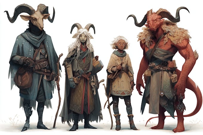fantasy dnd party and dnd design