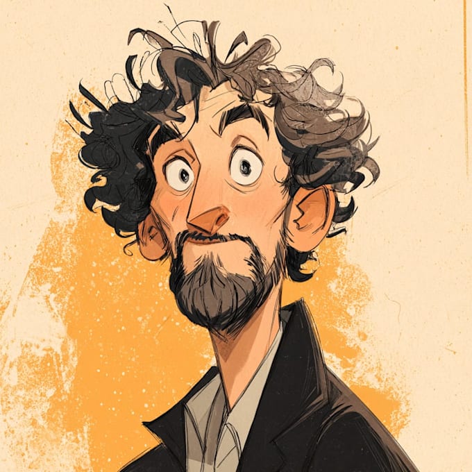 make a digital cartoon illustration
