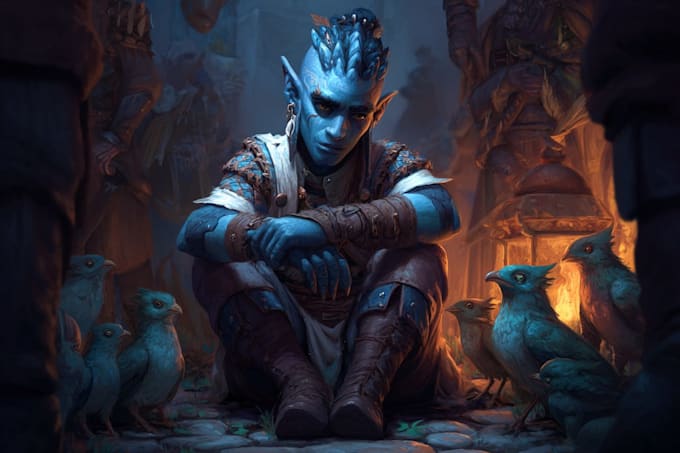 fantasy character and character art