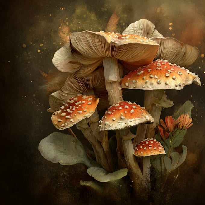 craft captivating fungi and botanical art