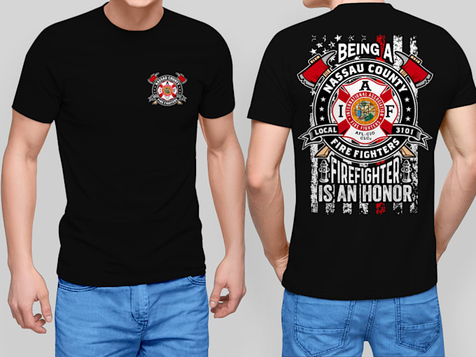 create professional firefighter logo and stationery