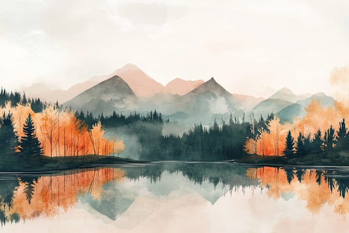 paint landscapes in watercolor
