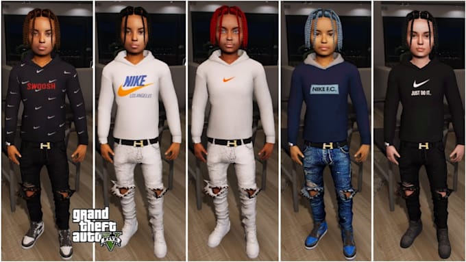 do custom peds, clothing pack and custom chains on your fivem ped