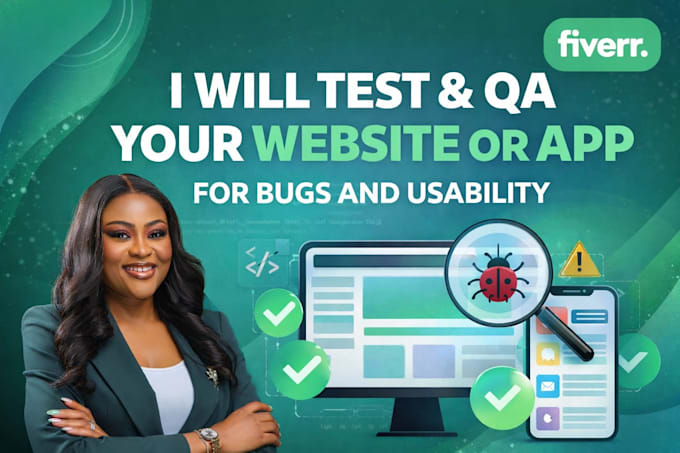 test and QA your website or app for bugs and usability
