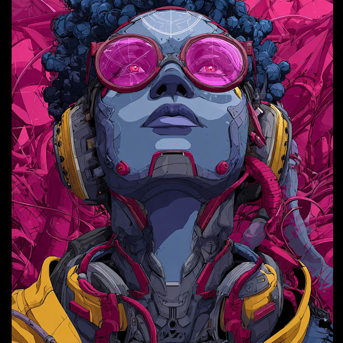 sci fi character illustration or sci fi character