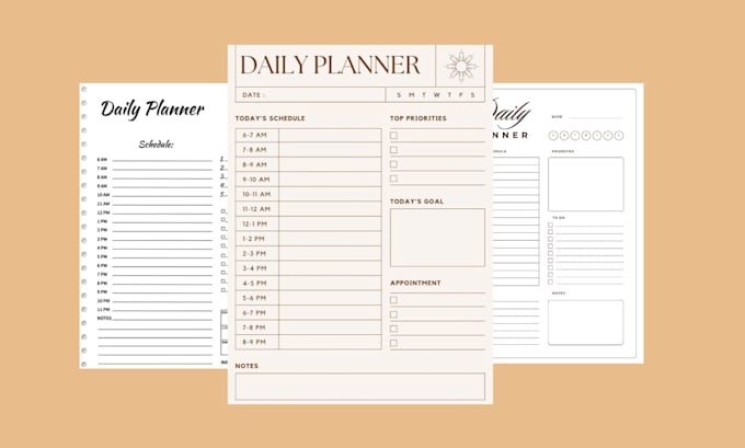 create an editable canva daily planner for productivity