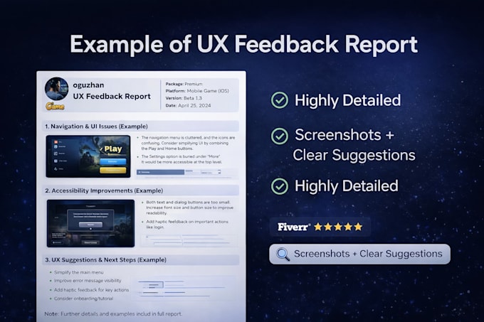 test your game, app or website for UX issues