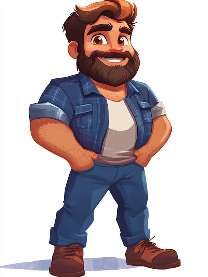 create 2d game character or 2d game character animation
