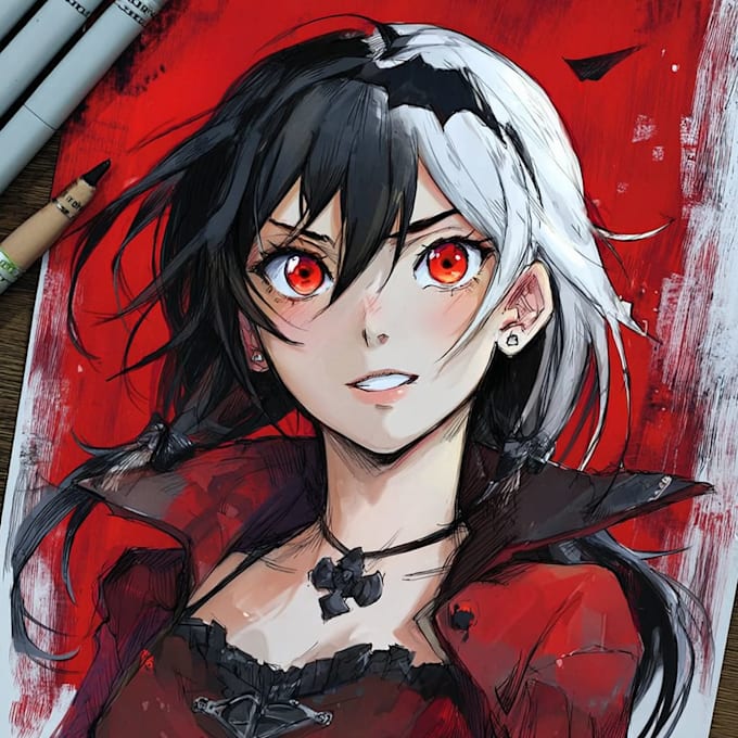 draw an amazing anime style art