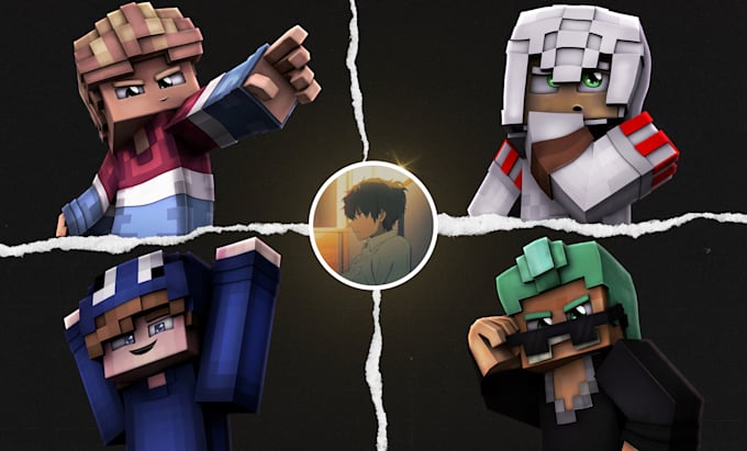 do 3 professional minecraft skinrenders
