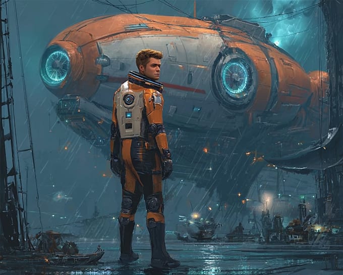 draw high quality sci fi characters and aliens