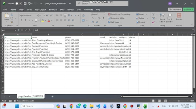 scrape business leads emails and contact data