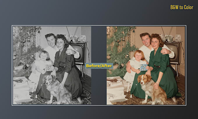restore, fix, and colorize old damaged photos professionally