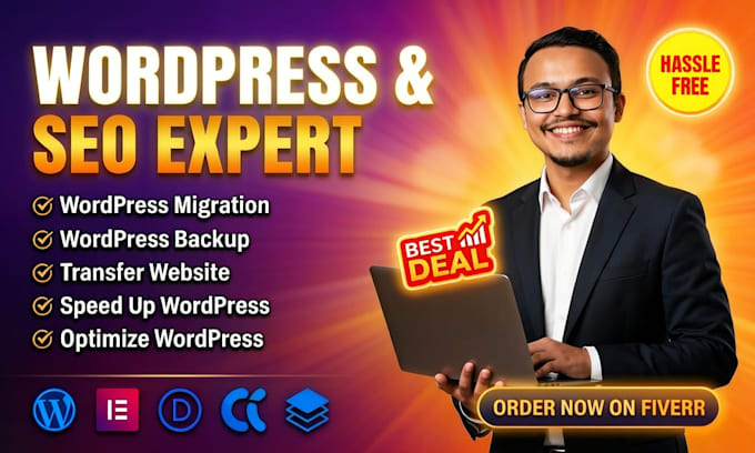do wordpress migration, backup, clone, transfer ai website, optimize for speed
