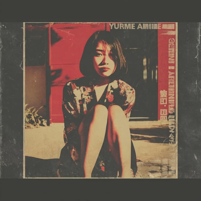 make a vintage japanese poster