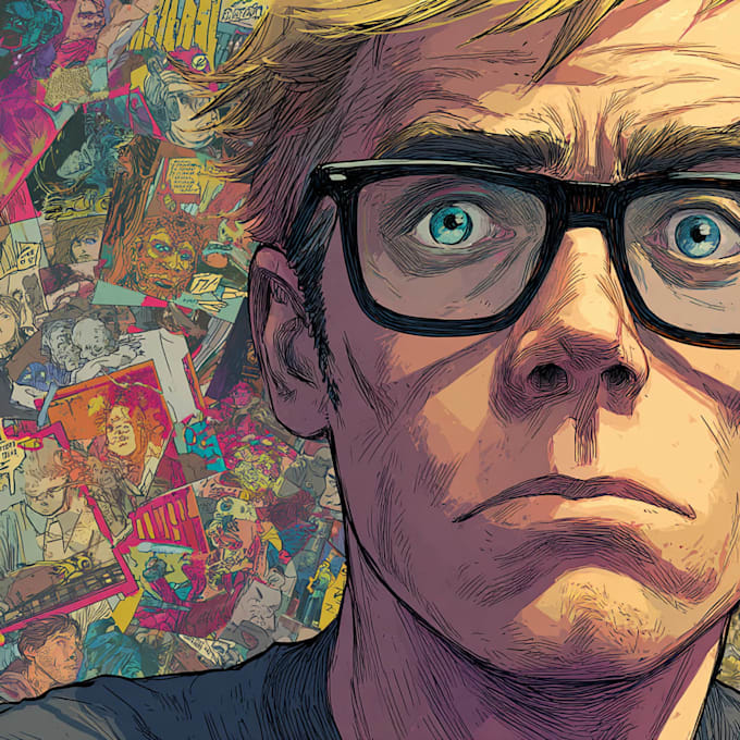 comic book illustration with comic book illustrator