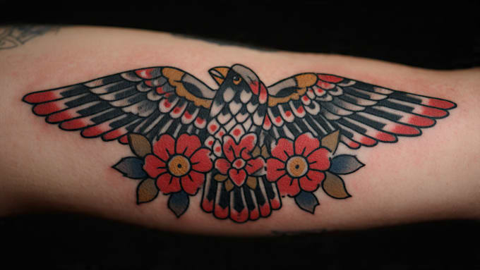 make old school style tattoo design