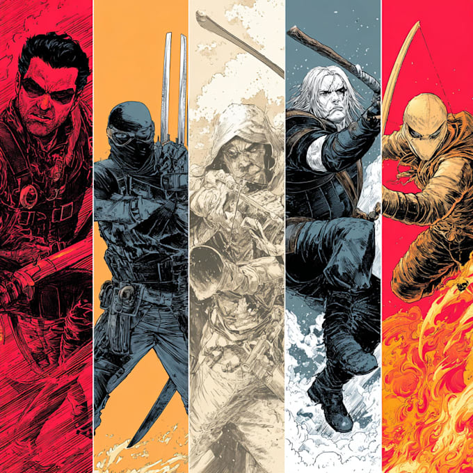 draw comic book and cover