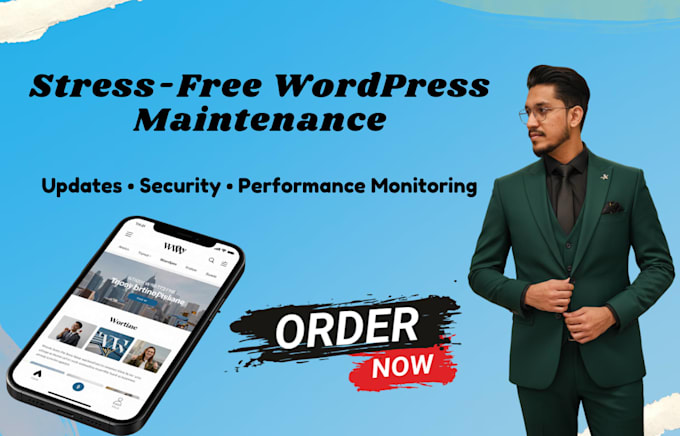 provide wordpress maintenance, support and monthly website management