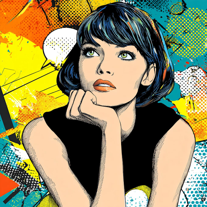 draw a classic and personal pop art portrait