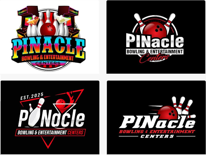 make modern luxury bowling logo design