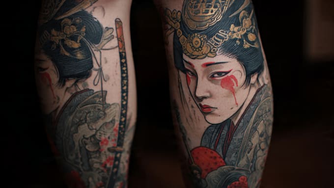 draw amazing japanese oriental tattoo