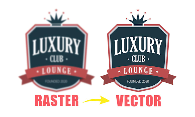 redraw logo or vectorize image, do vector tracing and convert raster to vector