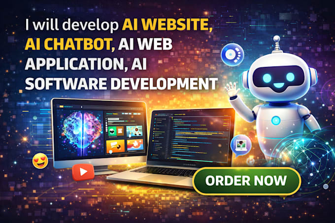 develop ai website, ai chatbot, ai web application, ai software development