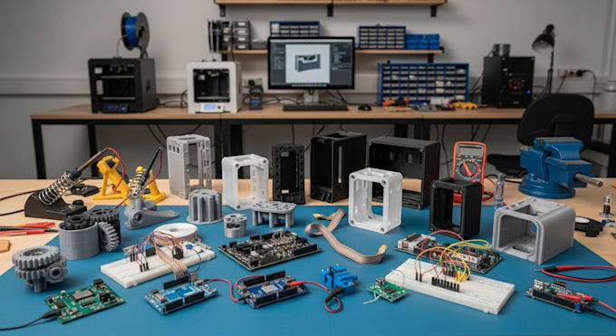 do solidworks mechanical design, rapid hardware prototyping, and injection mold