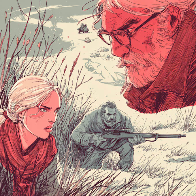 comic book illustration with comic book illustrator