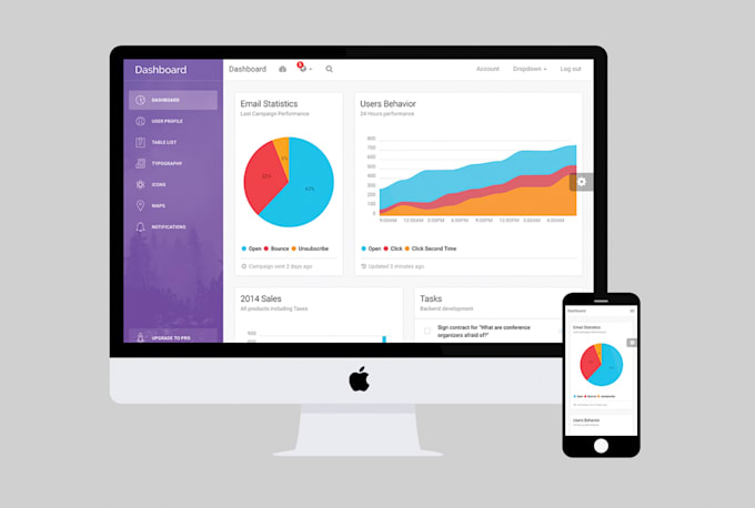 create a professional admin panel