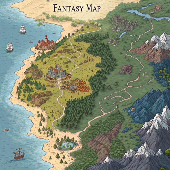 make an amazing world or regional custom fantasy map