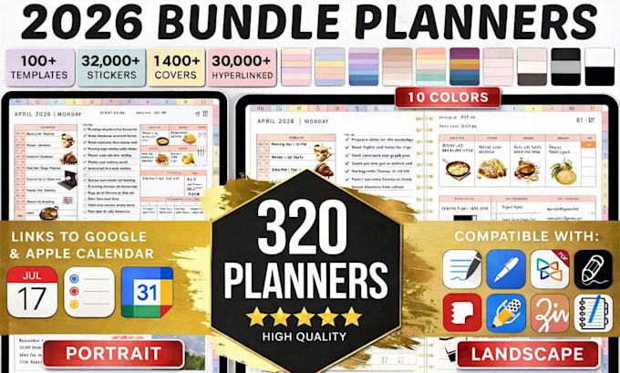 design student digital planner, etsy digital planner for goodnote and notability