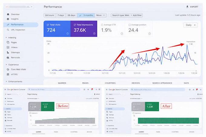 fix google search console errors and page indexing issues