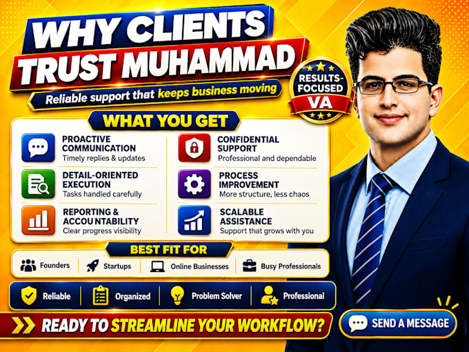 be your executive virtual assistant for business support, personal assistant