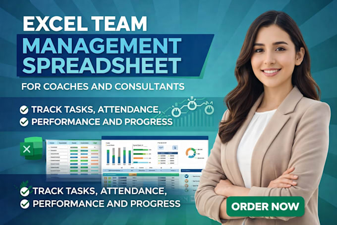 create excel team management spreadsheet for coaches and consultants