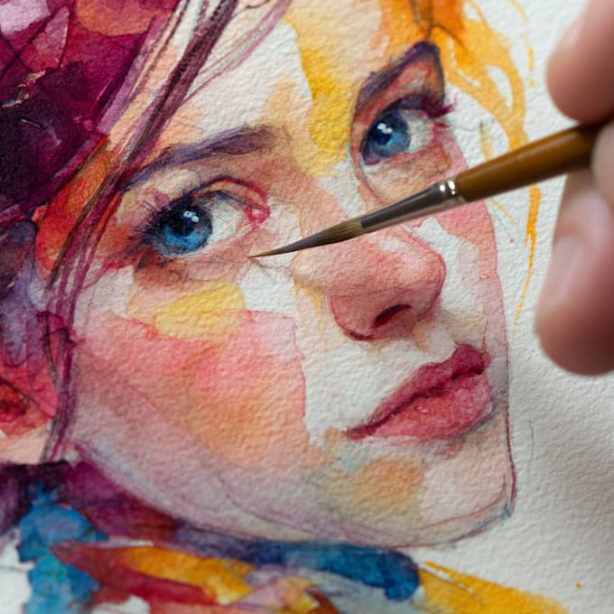 paint a watercolor portrait